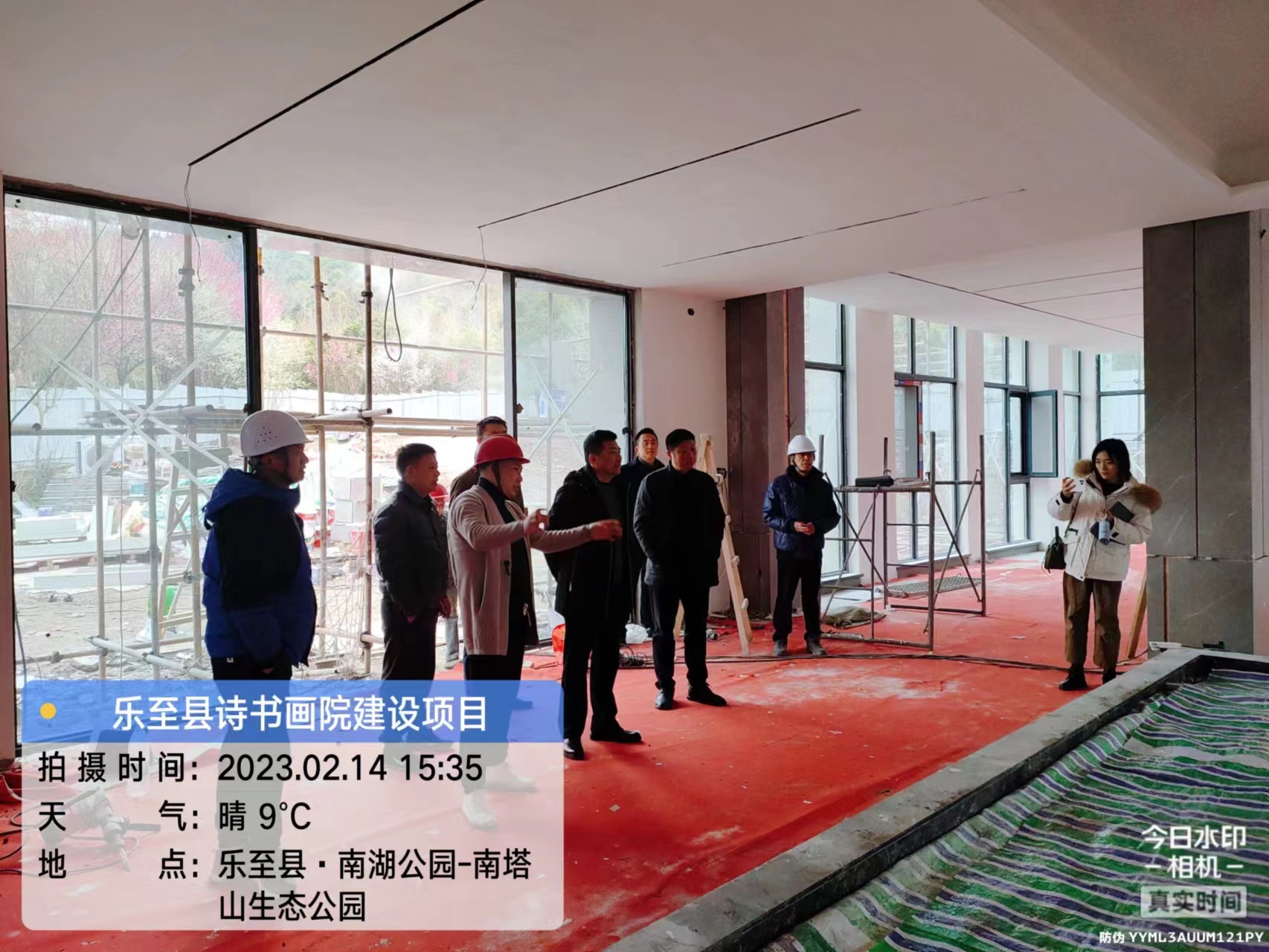 資陽(yáng)市政協(xié)領(lǐng)導(dǎo)視察樂(lè)至縣詩(shī)書(shū)畫(huà)院建設(shè)項(xiàng)目建設(shè)情況